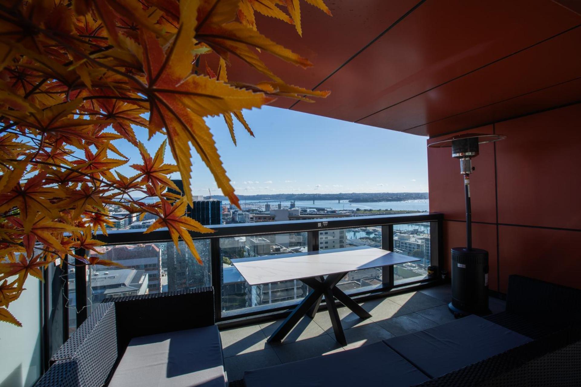 天空城景 海景 私人大阳台公寓 Auckland Buitenkant foto