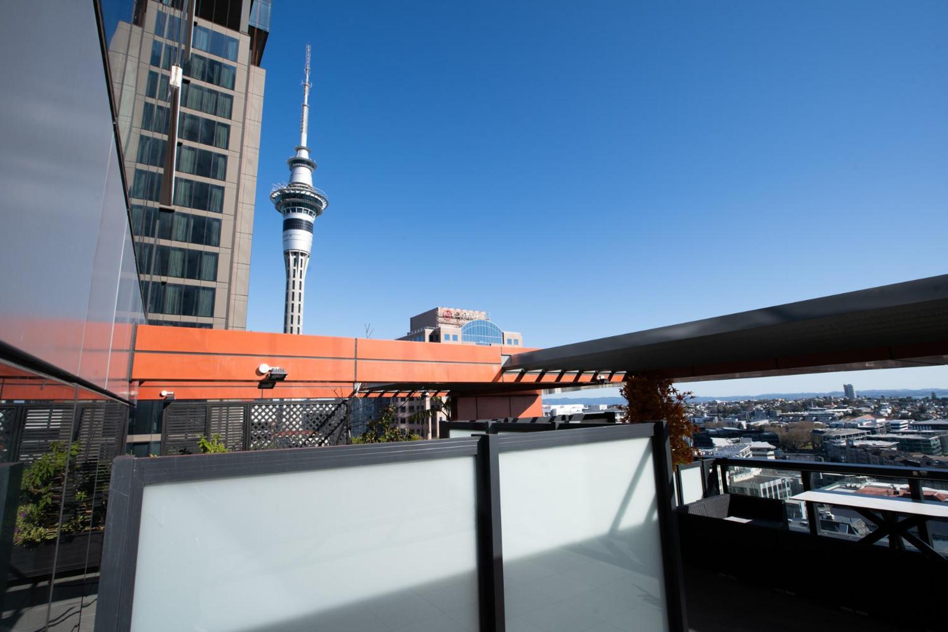天空城景 海景 私人大阳台公寓 Auckland Buitenkant foto